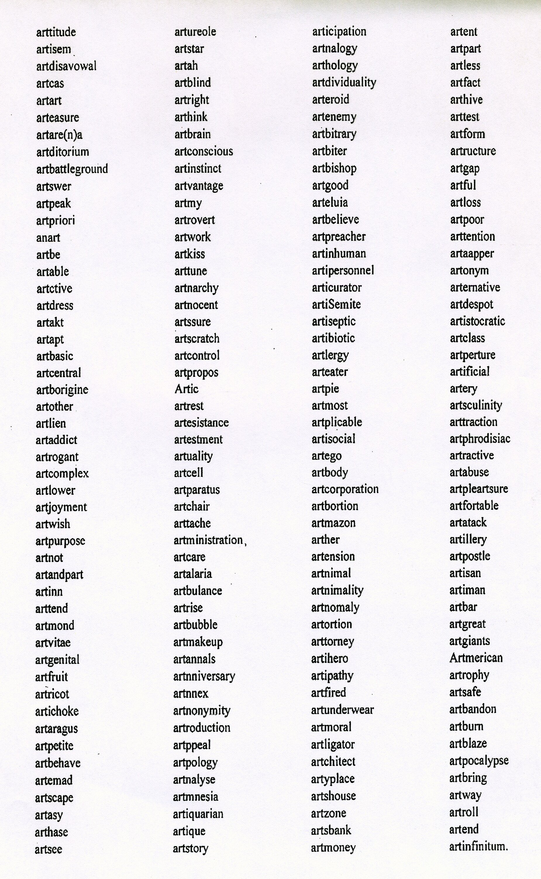 ARTVENTURES, 2000